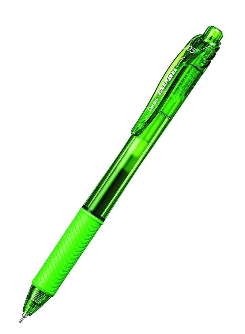 Pentel 4-Piece Energel Gel Ink Pen 0.5mm Tip Lime Green Ink - Image 2