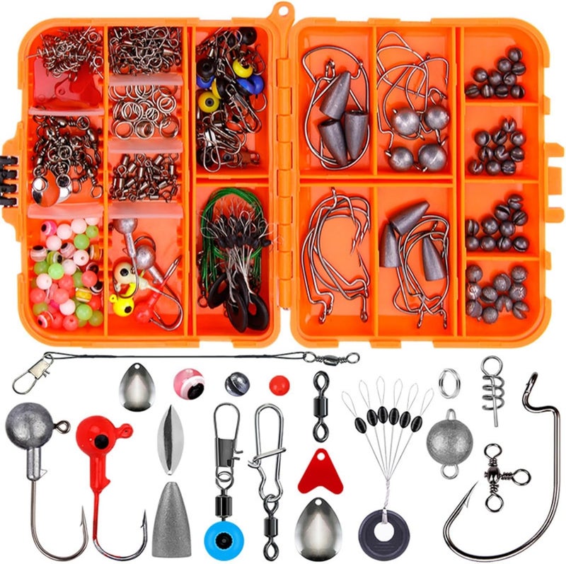 POSICHE 257Pcs Complete Fishing Accessories Kit with Tackle Box - Image 1