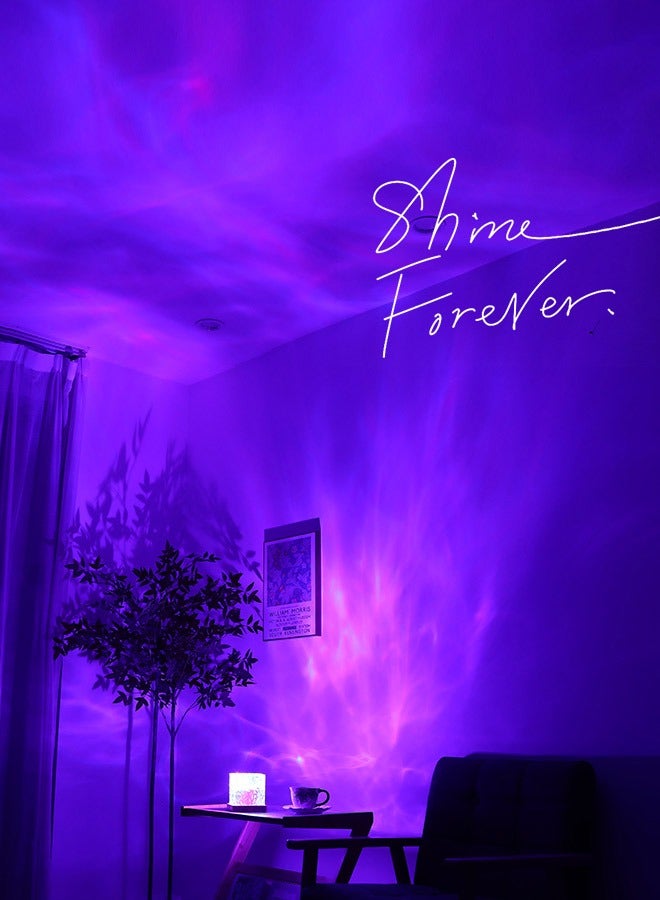 MIXDE 16 Colors Water Ripple Night Light Creative Bedside Flame Atmosphere Light Romantic Table Lamp Gift Starry Sky Projection Light - Image 5