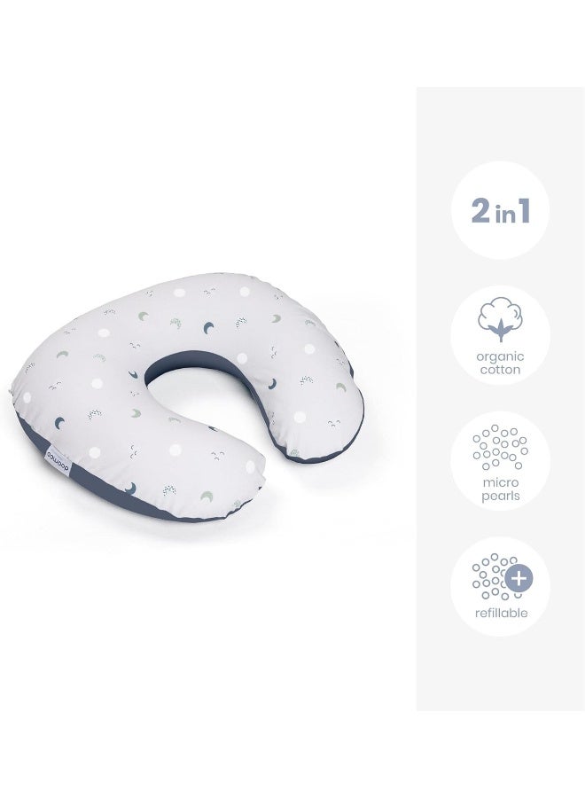 Doomoo Softy Blue Grey Moon Multi-Use Cushion - Image 2