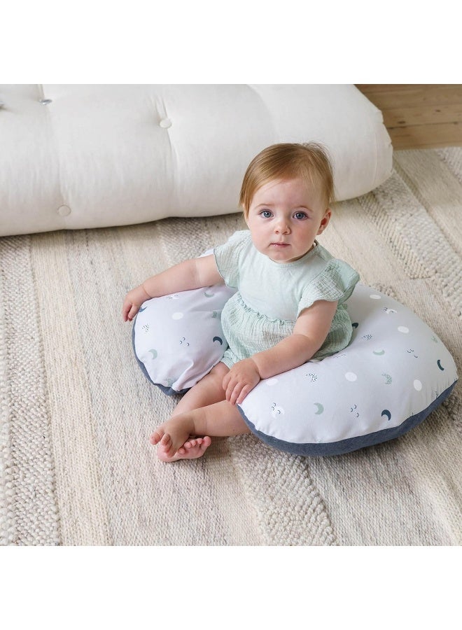 Doomoo Softy Blue Grey Moon Multi-Use Cushion - Image 3