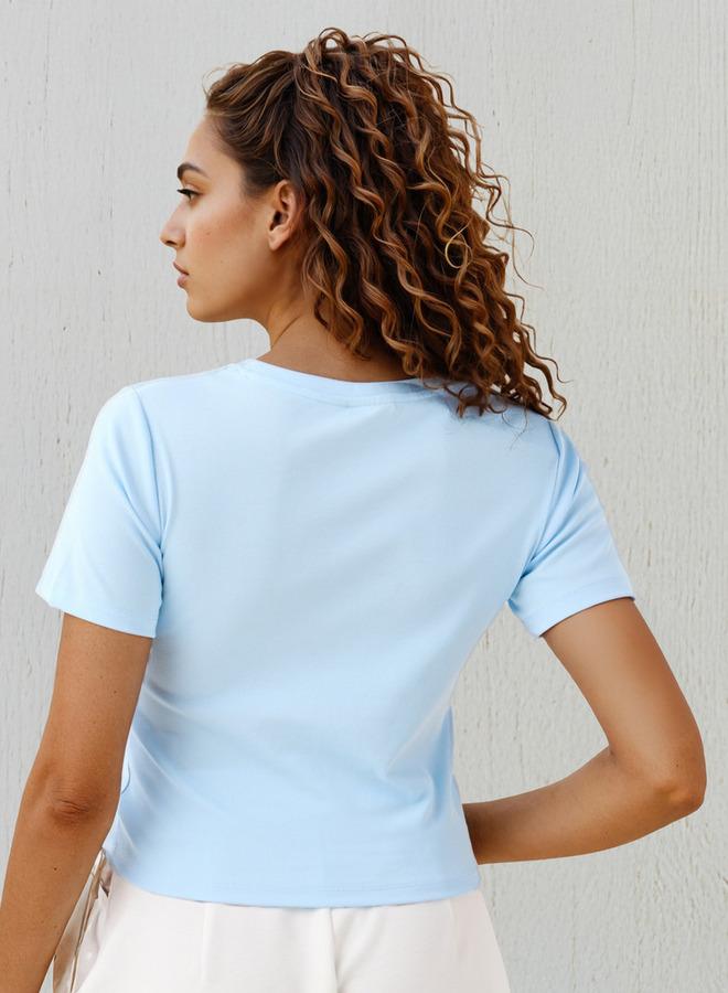 اس بي كاركترز تيشيرت قصير برقبة دائرية بطبعة سنوبي - Image 3