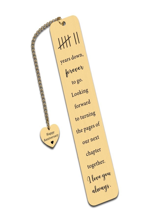 Fleure Esme 7th Anniversary Copper Gifts for Her Him 7 Year Wedding Copper Gifts for Husband Wife Romantic Keepsake for Couple Wife Husband Woolen for 7 Year Wedding Anniversary Present Bookmark - Image 1
