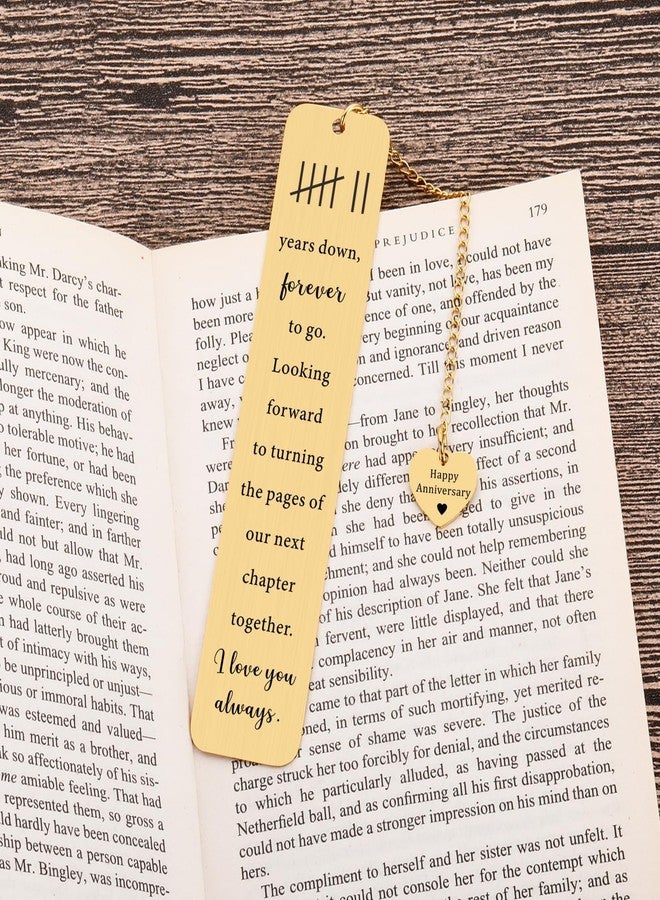 Fleure Esme 7th Anniversary Copper Gifts for Her Him 7 Year Wedding Copper Gifts for Husband Wife Romantic Keepsake for Couple Wife Husband Woolen for 7 Year Wedding Anniversary Present Bookmark - Image 4