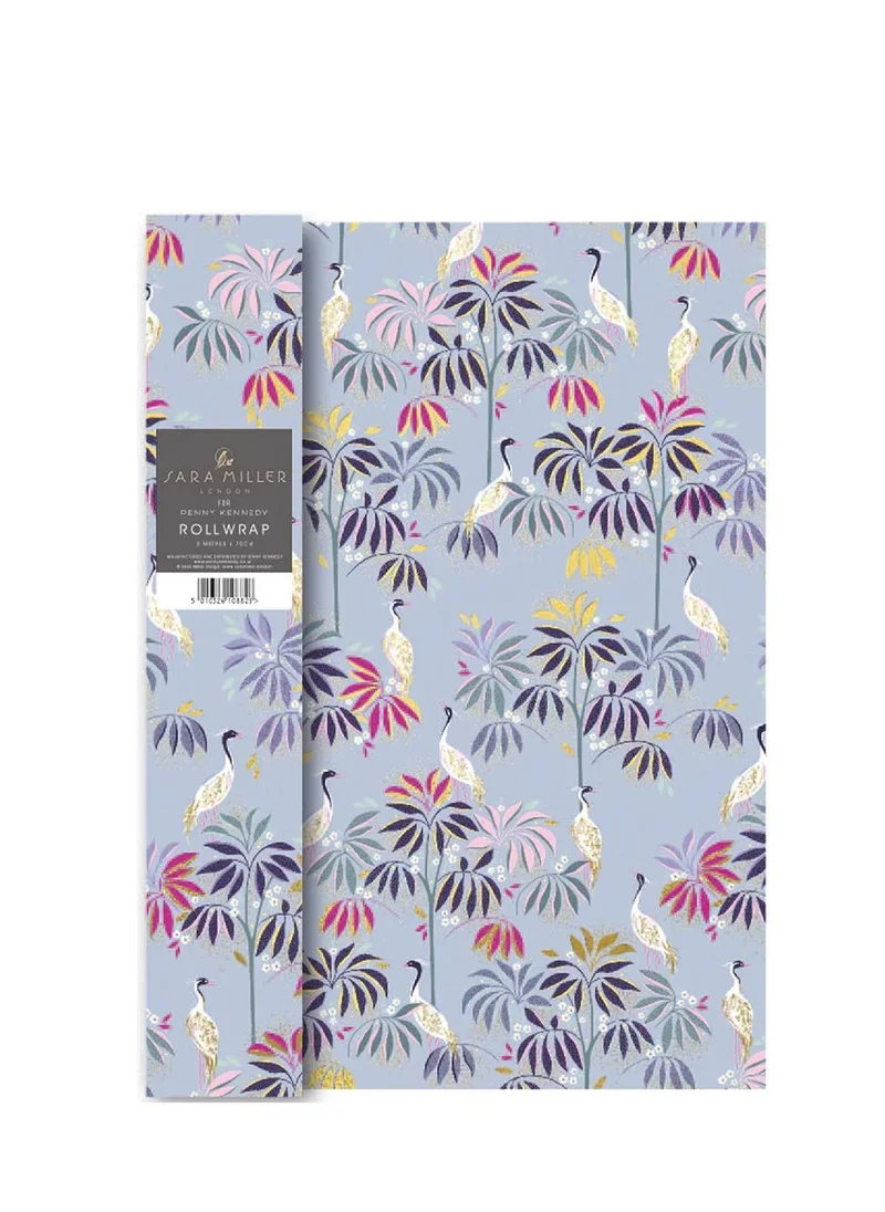 Sara Miller Crane Garden Sky Blue Roll Wrap