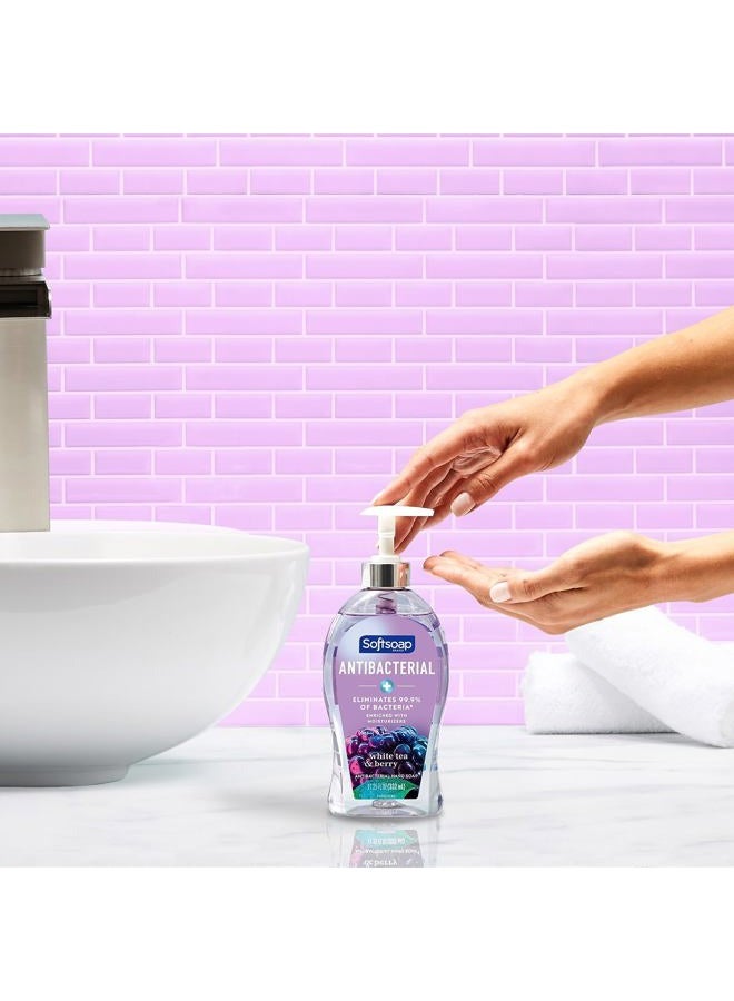 Softsoap Liquid Hand Soap White Tea and Fusion, Berry, 11.25 Fl Oz - Image 4