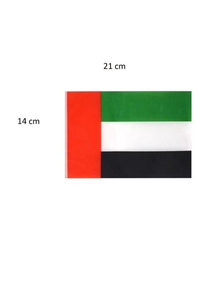 Boxwoods 36 pieces UAE Hand Waving small Flags For Kids For UAE Flag Day And National Day Celebration  - Image 2