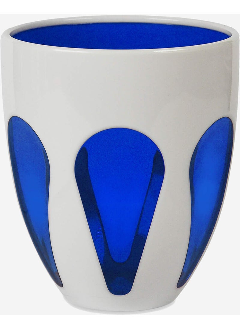 Baci milano - Bi-Color Blue Acrylic Water Glass - Image 1