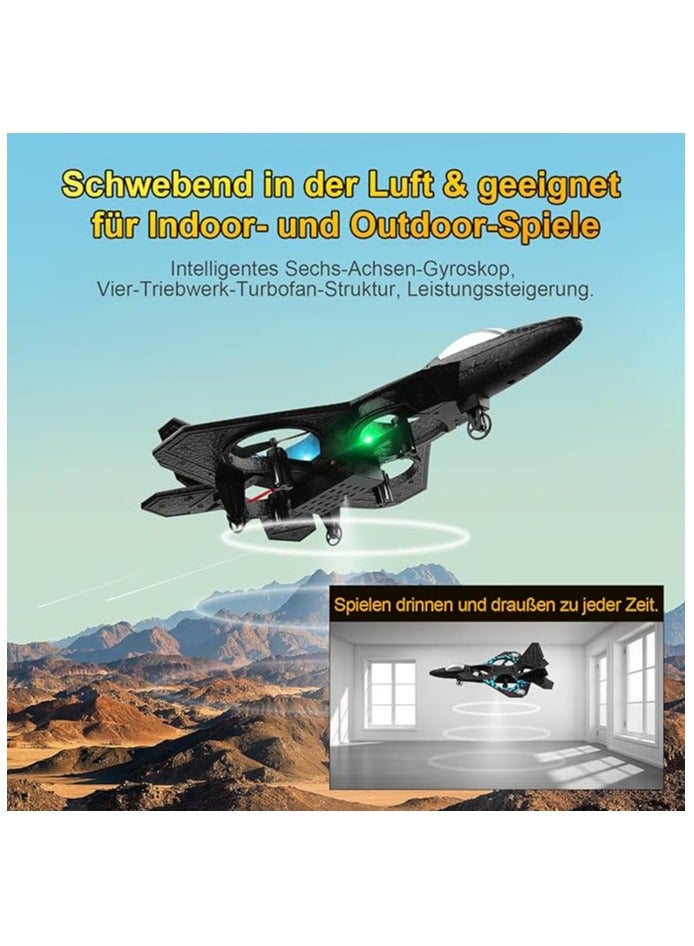 Remote Controlled Aeroplane L0712 Quadcopter Floating Fighter Aircraft RC Aeroplane RTF for Beginners/Children/Adults, APlane Toy with Coloured Lights USB Charging  - Image 3