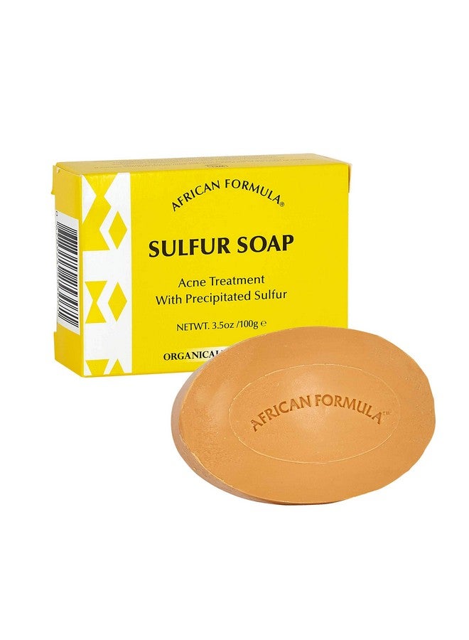Sulfur Soap Jabon De Azufre (6Pack) Acne Treatment Facial Soap (3.5Oz) By Sulfur Soap African Formula