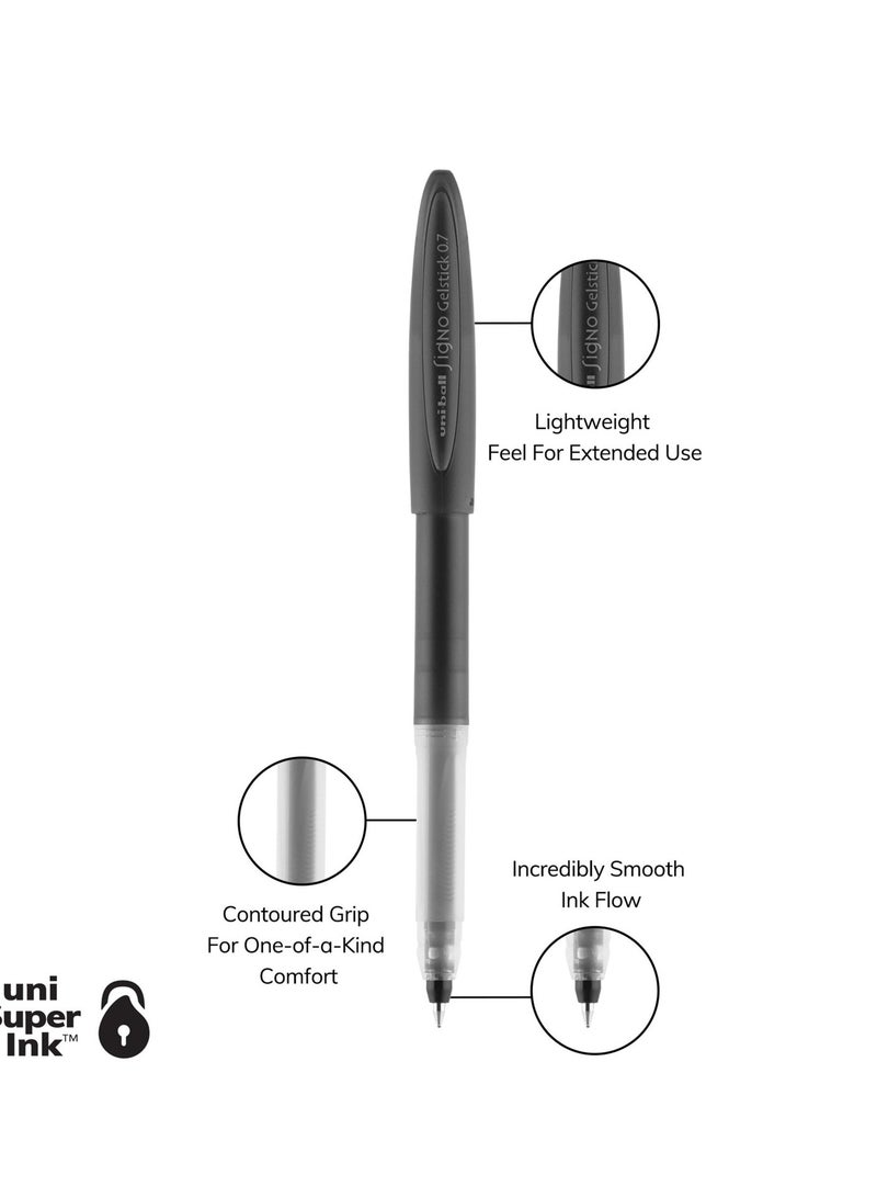 Uniball قلم حبر جل Signo Gelstick 8 قطع برأس 0.7 مم متعدد الألوان - Image 3