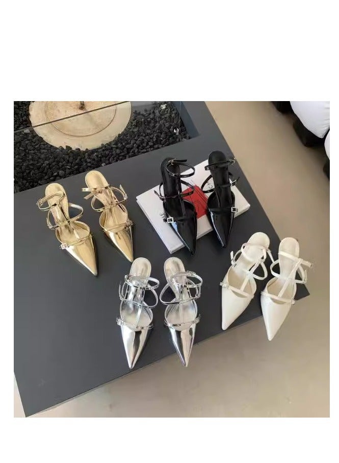 Pointed High Heels Sandals And Slippers  - Image 2