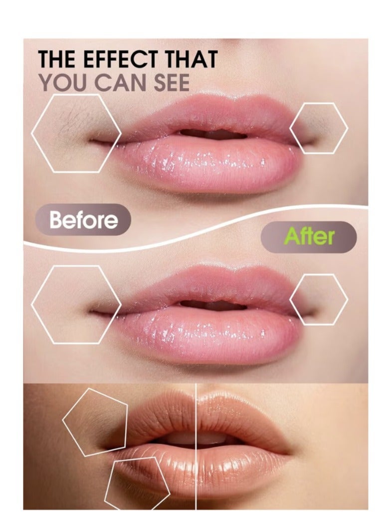 general Facial Hair Removal for Women, Painless Epilator Hair Remover Device Lady Face Electric Razor for Lip, Chin, arms with USB Rechargeable Included 2 pc Replacement Heads - Image 3