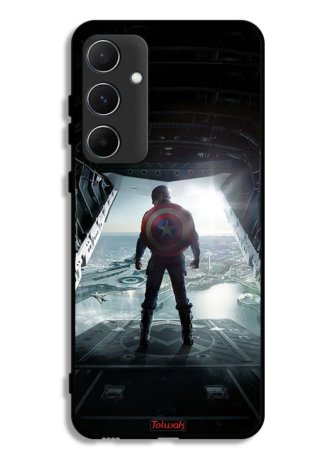 Tolwak Samsung Galaxy A55 5G Protective Case Cover Portrait Display Captain America - Image 1