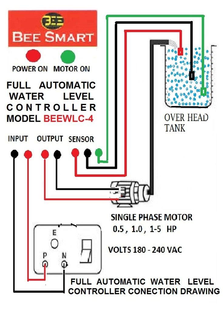 Bee Smart Fully Automatic Water Level Controller Auto on, Auto off, 0- 2 HP, 30 A ,Relay ,Model BEEWLC-4 For Mono block & Sump pumps .(Pack of 10) - Image 5