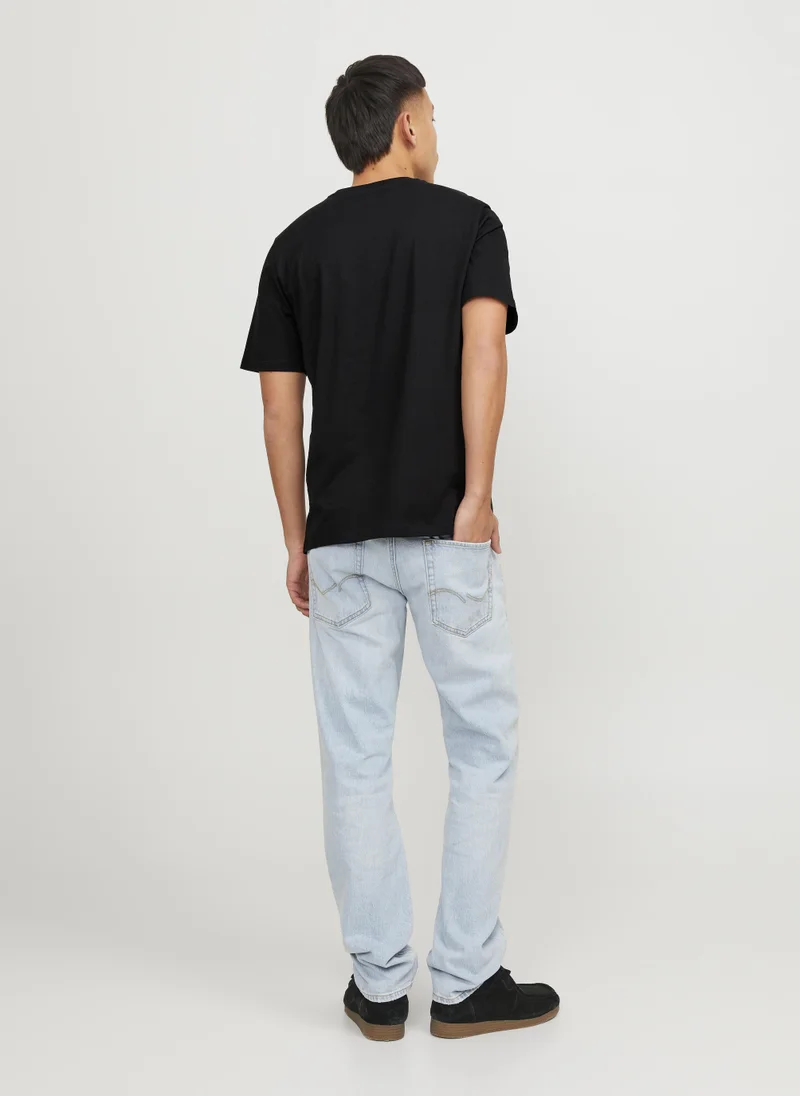 جاك اند جونز Graphic Crew Neck T-Shirt