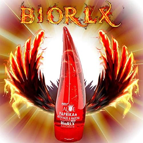 جل الألوة فيرا BioRLX مع الفلفل الحار، هازيل الساحرة، وماتشا - جل ساخن لتقوية بشرة الجسم، جل مضاد للسيلوليت، جل تنحيف، جل شد البشرة للخصر، الساقين، الذراعين، البطن، الأرداف، البطن