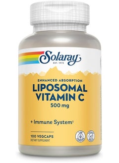 Solaray Liposomal Vitamin C 500Mg Enhanced Absorption Immune Support 100 Vcaps  - Image 1