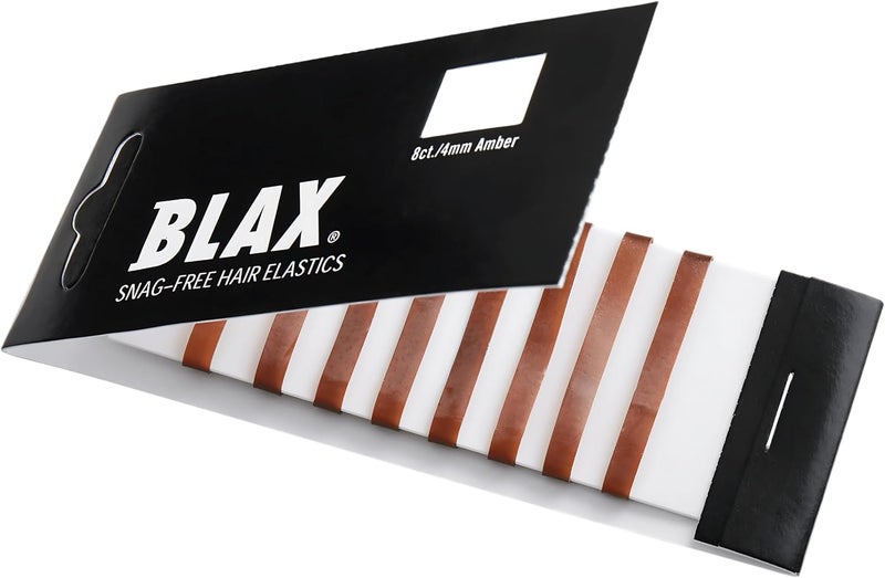 Smoothies Blax Snag-Free Hair Elastics - 4MM Brown - Image 1