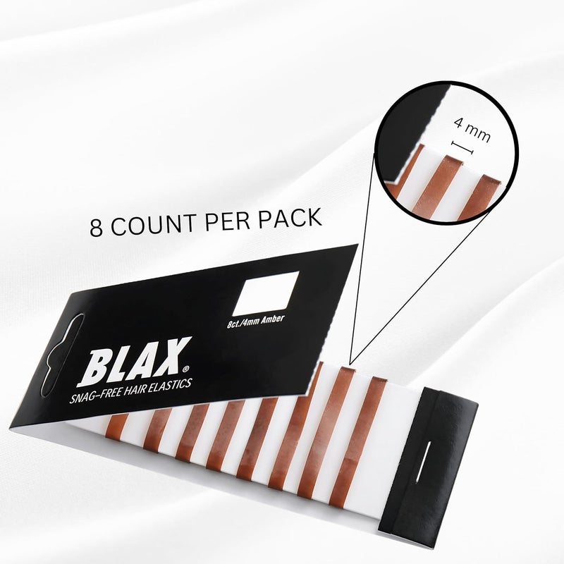 Smoothies Blax Snag-Free Hair Elastics - 4MM Brown - Image 3