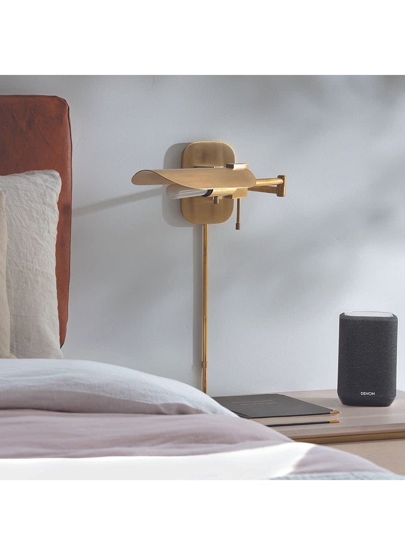 DENON Denon Home 150 Wireless Smart Speaker – Compact Design, Wi-Fi & Bluetooth, HEOS Built-in, Alexa Built-in, Siri & AirPlay 2, Spotify Connect, Multi-Room Support, Black  - Image 4