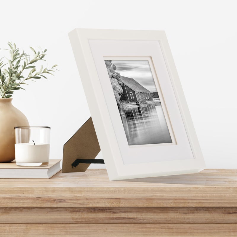 Gallery Solutions - 8""x10"" - Black Wall Mount/Tabletop - Picture Frame - Perfect Fit for 5""x7"" Photos - Versatile Mounting Options - Rectangular Tabletop - Poster Frame - Image 2
