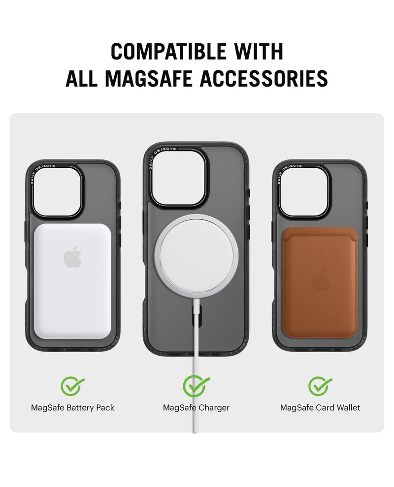 DailyObjects Polycarbonate Nimbus Magnetic Protective Cover Compatible with iPhone 16 Pro Max |Camera & Body Protection | Scratch Resistant|Precise Cutouts & Modern Design|Wireless Charging White - Image 4