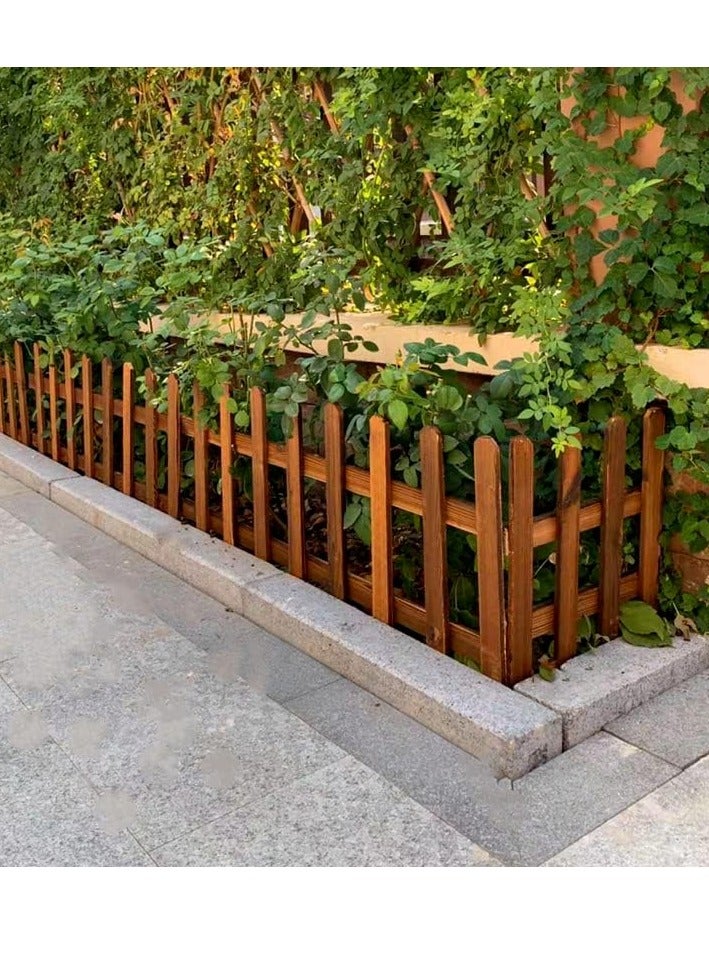 FFD Wooden Garden Picket Fence - Decorative Landscape Edging Border for Patio, Fairy Garden, Flower Beds, and Lawn - Portable Outdoor Fencing with Charming Design - Image 1