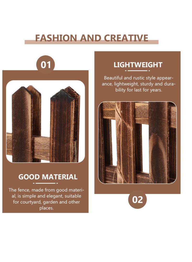 FFD Wooden Garden Picket Fence - Decorative Landscape Edging Border for Patio, Fairy Garden, Flower Beds, and Lawn - Portable Outdoor Fencing with Charming Design - Image 4