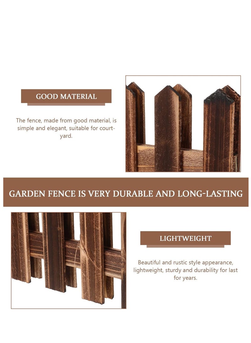 FFD Wooden Garden Picket Fence - Decorative Landscape Edging Border for Patio, Fairy Garden, Flower Beds, and Lawn - Portable Outdoor Fencing with Charming Design - Image 5