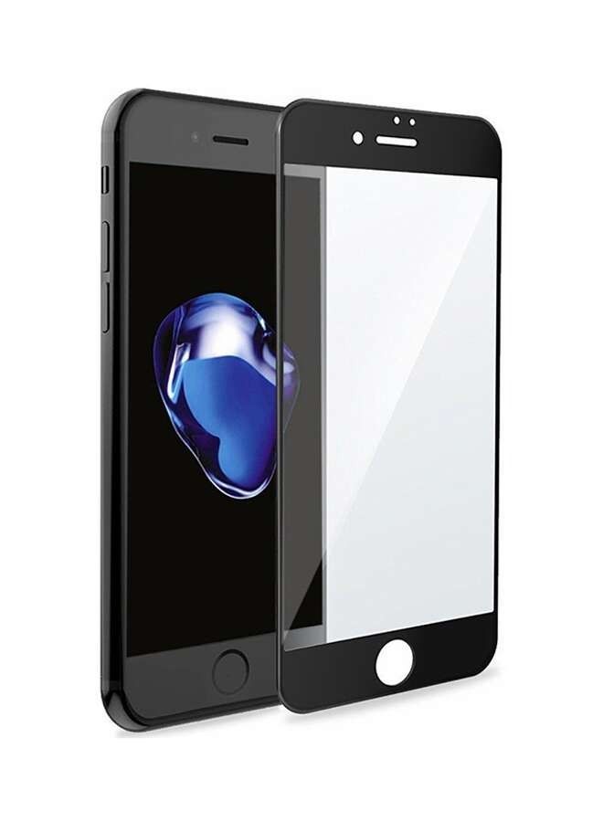 BORTONY 4D Tempered Glass Screen Protector For Apple iPhone 7 Plus/8 Plus Clear/Black - Image 1