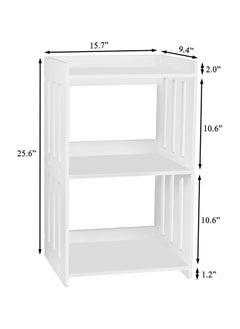 Bookshelf, Bookcase for Small Spaces, 3 Tier White Book Organizer Storage Display Rack for Kids Room, Living Room, Office, Bedroom, and Bathroom - PVC lightweight - pzsku/Z0489FCAE909A51CAF21DZ/45/_/1726733724/45e9ef4e-c04e-49b1-b1b4-e2850466dfe6