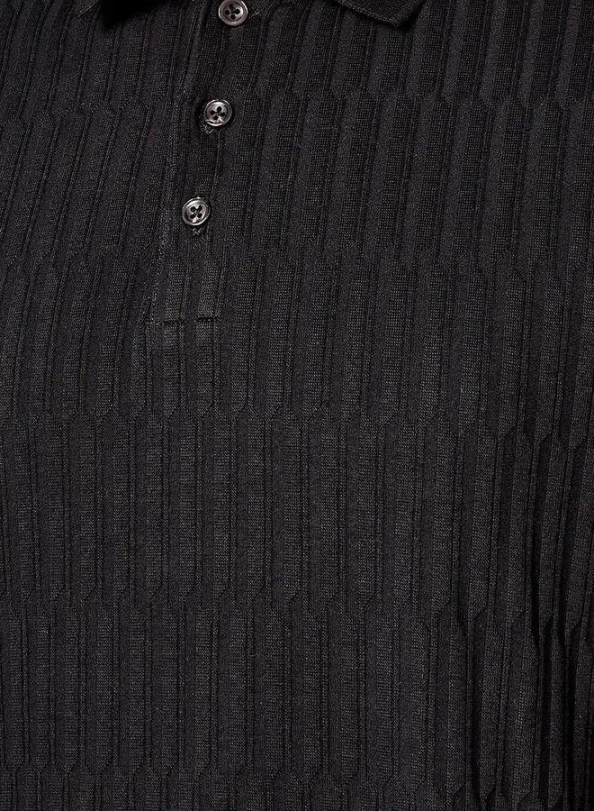 سبلاش فيڤ Men Short Sleeves Jacquard Polo T-shirt