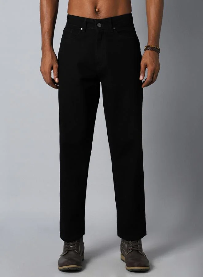 HIGH STAR High Rise Regular Fit Jeans by Styli
