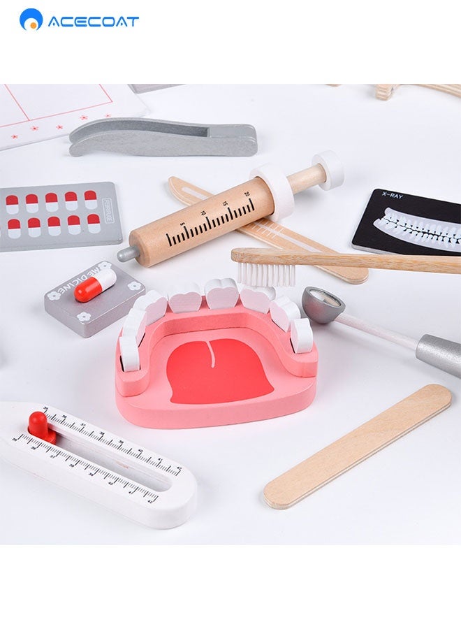 ACECOAT Doctor's Kit Play Set – 20-Piece Pretend Medical Set with Bag, Tools & Accessories – Role Play Toy for Kids Ages 3+ – Educational & Imaginative Play | 5501 - Image 3