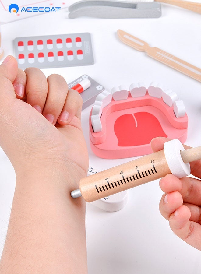 ACECOAT Doctor's Kit Play Set – 20-Piece Pretend Medical Set with Bag, Tools & Accessories – Role Play Toy for Kids Ages 3+ – Educational & Imaginative Play | 5501 - Image 5