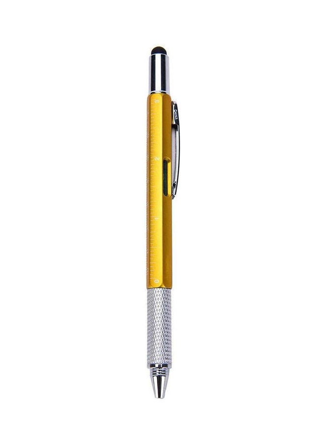 نيبمينينت 6-In-1 Stylus Pen For Touch Screen Ruler Included Scales Of Screwdrivers Typing أصفر