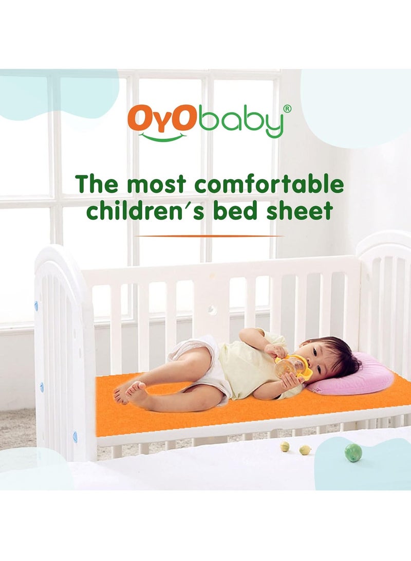 OYO Baby Reusable  Waterproof Dry Sheet for New Toddler Infant Baby | Extra Absorbent Quick Dry  Sheet | Instadry Anti-Piling Fleece Baby Bed Protector Sheet | Pack of 2  (Small - 70 cm x 50 cm),Pink - Image 4