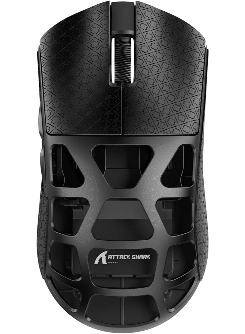 Attack Shark Shark Attack R3 Wireless Gaming Mouse 8K Lightweight 46g Magnesium Alloy Wired/Bluetooth/2.4GHz Wireless Survey Rate 8000Hz Programmable Mouse with PAW3395 Optical Sensor 26KPPI for Windows/Mac (Black) - Image 2