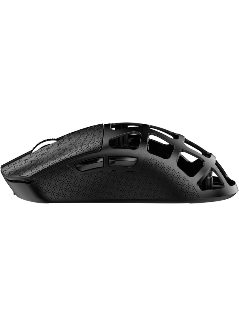 Attack Shark Shark Attack R3 Wireless Gaming Mouse 8K Lightweight 46g Magnesium Alloy Wired/Bluetooth/2.4GHz Wireless Survey Rate 8000Hz Programmable Mouse with PAW3395 Optical Sensor 26KPPI for Windows/Mac (Black) - Image 3