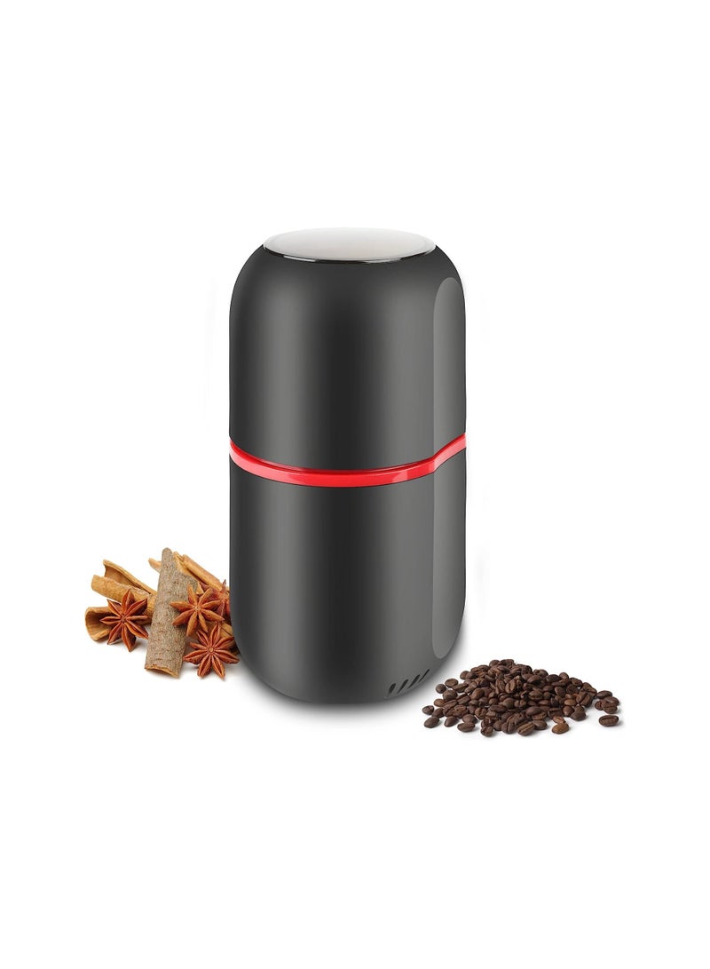 Electric Coffee Grinder 120g Large Capacity Spice Grinder with Stainless Steel Blades 50w Powerful Electric Multifunctional Grinder for Coffee Beans Spices Grains Nuts - Image 1