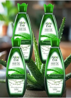 Aloe Eva 4 Pieces Aloe Eva Hair Oil 170ML  - Image 1