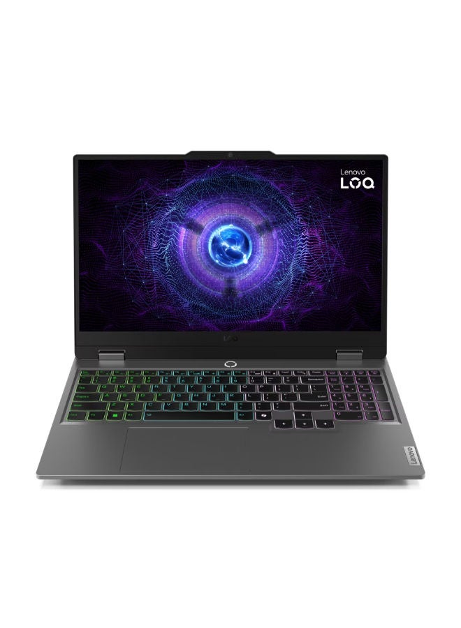 Lenovo LOQ 15IAX9 Gaming Laptop With 15.6-Inch Full HD (1920x1080) 144Hz Display, Core i5-12450HX Processor/12GB RAM/512GB SSD/4GB NVIDIA GeForce RTX 2050 Graphics Card/Windows 11 Arabic Luna Grey - Image 1