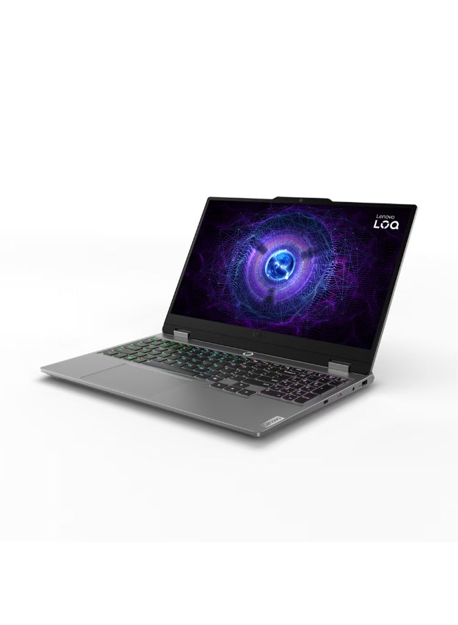 Lenovo LOQ 15IAX9 Gaming Laptop With 15.6-Inch Full HD (1920x1080) 144Hz Display, Core i5-12450HX Processor/12GB RAM/512GB SSD/4GB NVIDIA GeForce RTX 2050 Graphics Card/Windows 11 Arabic Luna Grey - Image 3