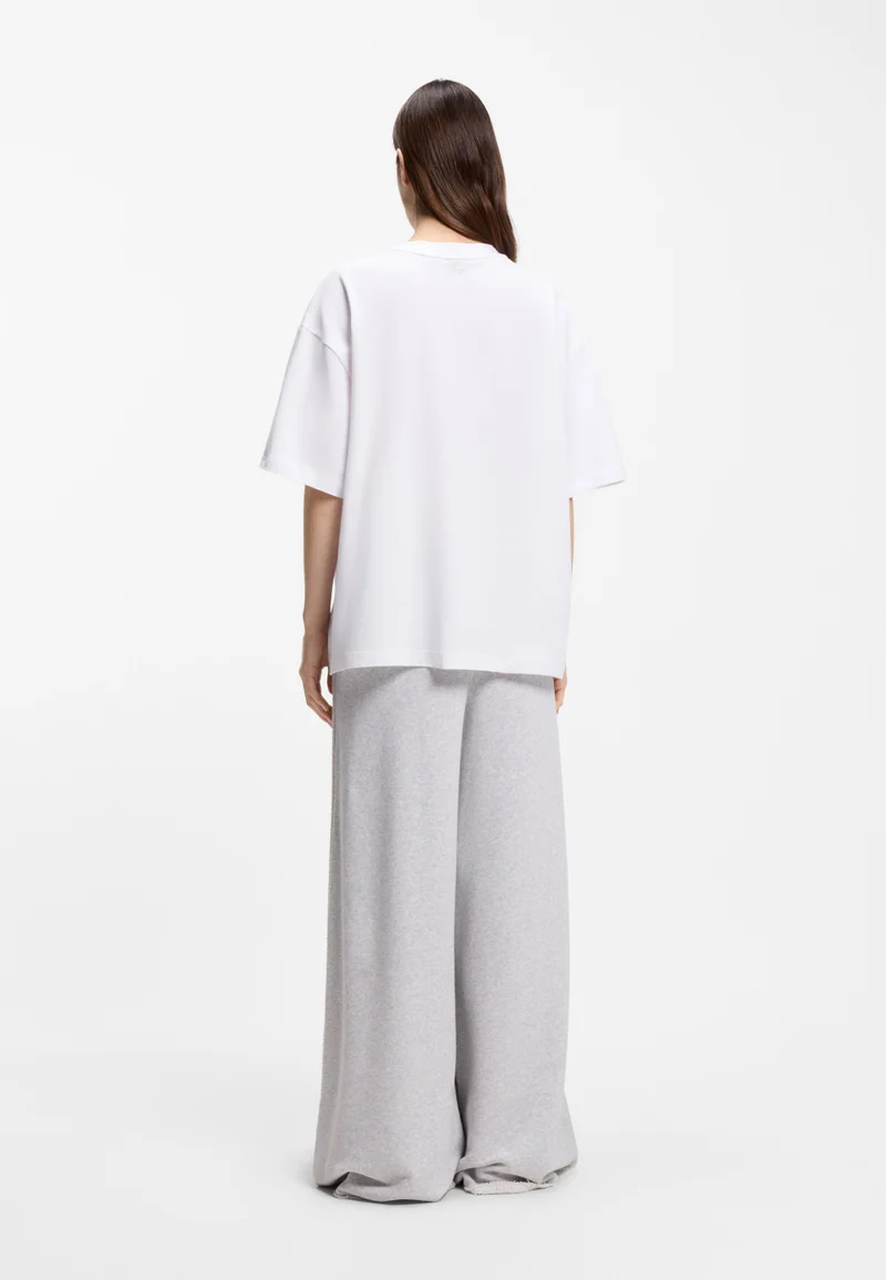 BOSS Stretch-cotton T-shirt with ballet artwork