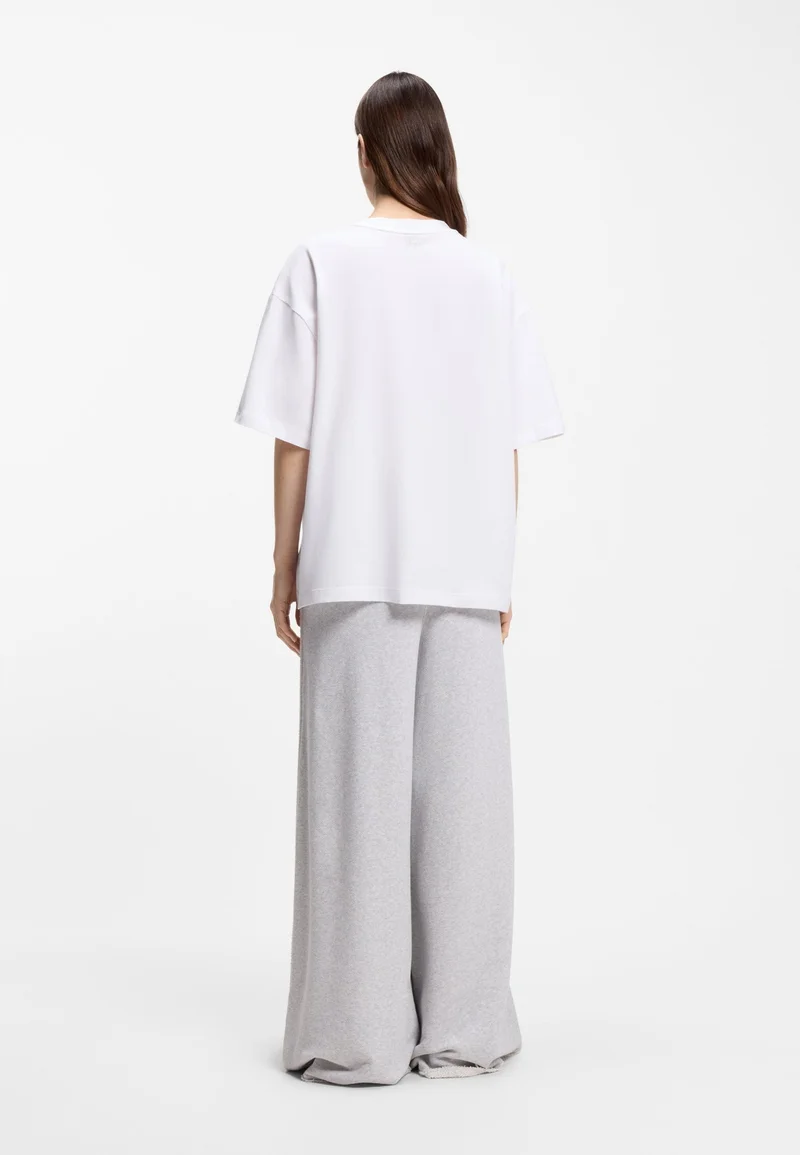 BOSS Stretch-cotton T-shirt with ballet artwork