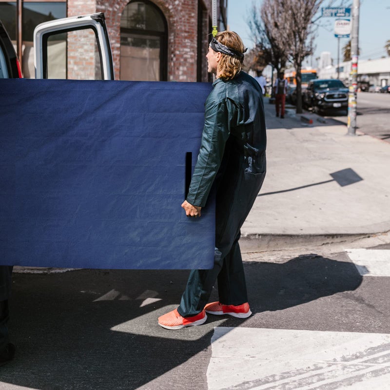 Coldwind Mattress Bags for Moving and Storage,Waterproof Mattress Cover for Moving with Heavy Duty Handles, Strong Zipper, Reusable Mattress Storage Bag, Moving Supplies & Moving Bags,Full Size,Navy - Image 5