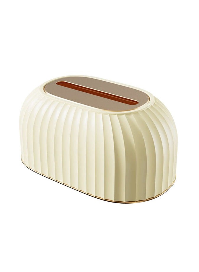 Tissue Box, Napkin Storage Box, Home Tissue Holder with Spring