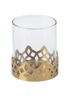 Graidient span Graidient span ikeaGOKVLL Tealight Holder GlassGoldColour 8 cm 3  - Image 1