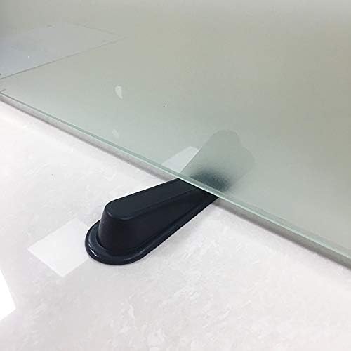 DragonFruitee Heavy Duty Door Stoppers, Rubber Door Wedge Anti-Slip Door Stopper Designed for Most Floor Surfaces - Ideal for Office, Home, Kitchen Door (Pack of 2) - Black - Image 5